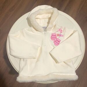 Carter’s. Toddler faux fur & fleece zip pull over. 24M.